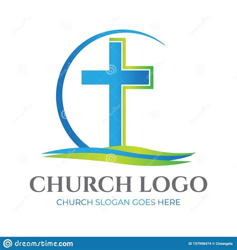 Christian Church Logo Design Stock Vector - Illustration of spirituality, religion: 157998474