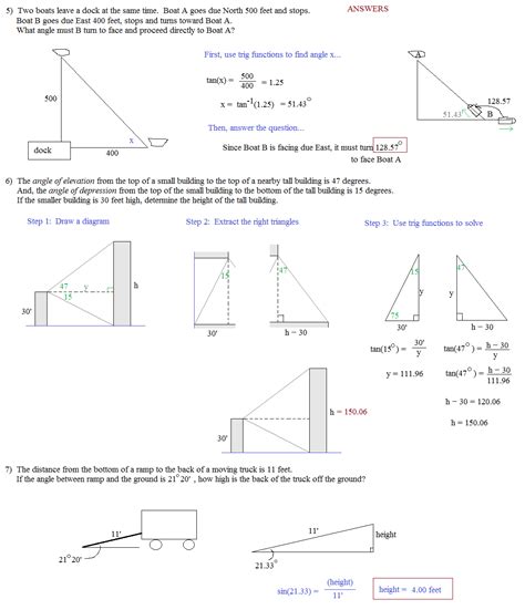 This worksheet provides a mixture of questions on decimals involving order of operations i.e., addition, subtraction, multiplication and division. 35 Trigonometry Word Problems Worksheet Answers ...
