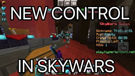 Mcpe Skywars With The New Control Youtube