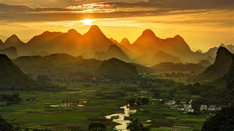 清晨 桂林山水 风景 4k高清壁纸图片编号327302 壁纸网