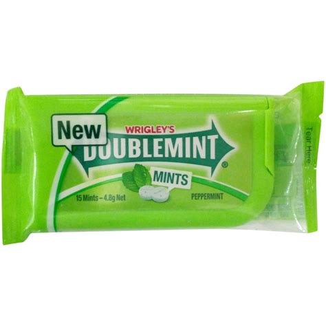 Wrigleys Peppermint Doublemint 48g Pack Grocery