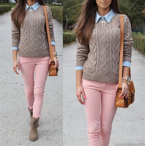 Pink Jeans Outfit Ideas For Ladies