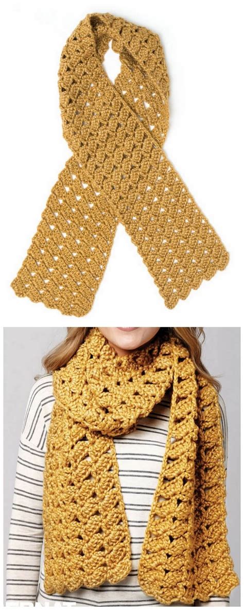 50 easy crochet scarf patterns for beginners easy crochet ideas