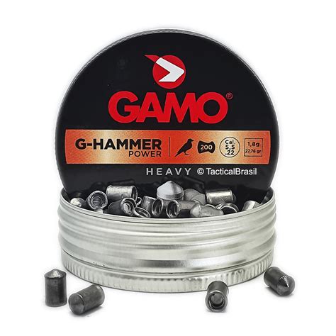 Chumbo Gamo G Hammer Power Série Heavy 18gr 55mm Lata 200un Shopee