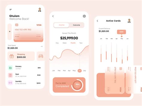 Banking Mobile App Uxui Design By Ghulam Rasool 🚀 For Cuberto On Dribbble