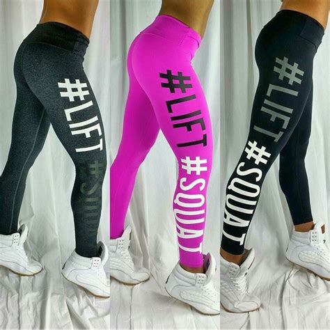 2018 Leggings Women Lift Squat Letter Printed Exercise Sporting Outfits