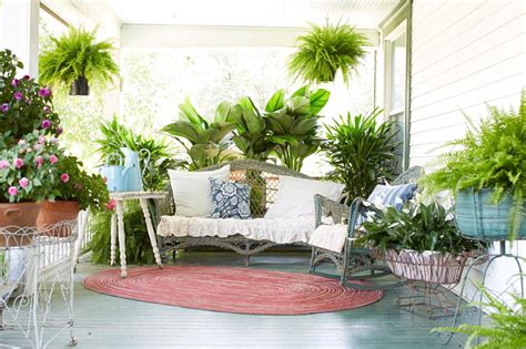 Decorate Your Porch With Ferns And Flowers Diy
