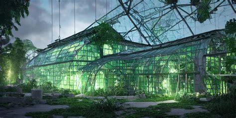 Futuristic Green House 3 D Concept Art Intricate Stable Diffusion