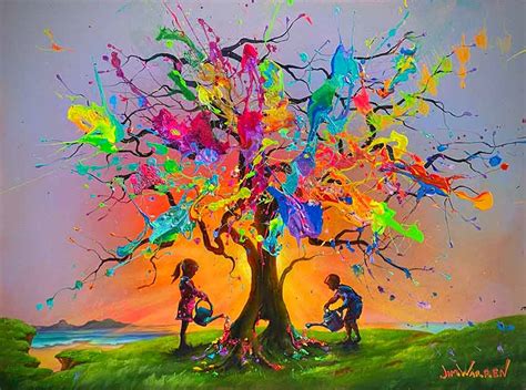 Creating The Tree Of Life Original Painting By Jim Warren