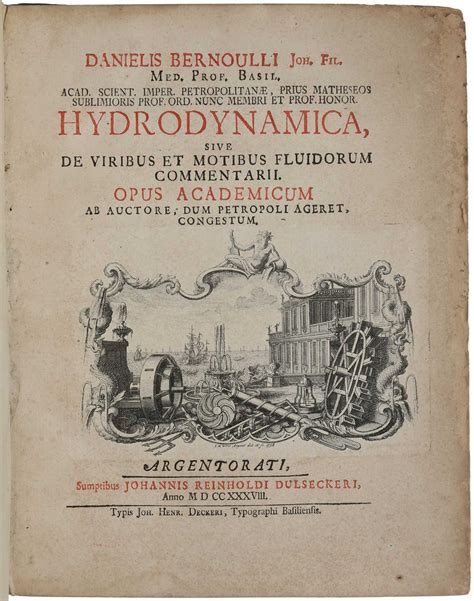 Daniel Bernoulli Hydrodynamica 1738 Pdf
