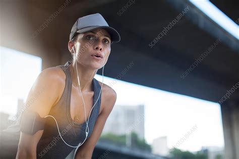 Woman Resting After Exercising Stock Image F0148652 Science