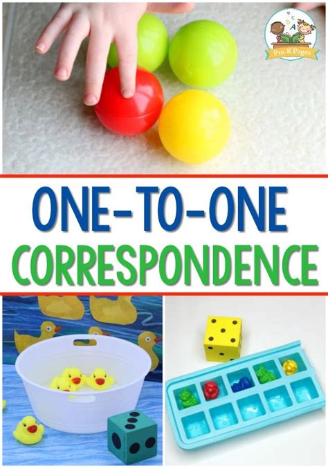 Pre K Math One To One Correspondence Activities For Preschool Math