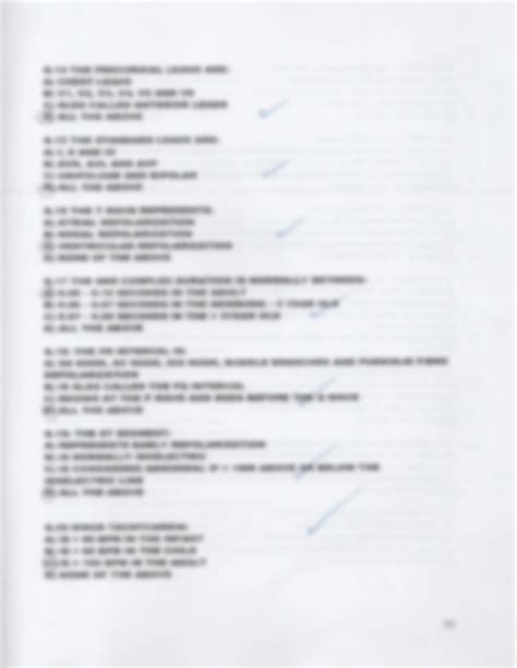 SOLUTION: Basic ECG / EKG Practice Test with Answers - Studypool