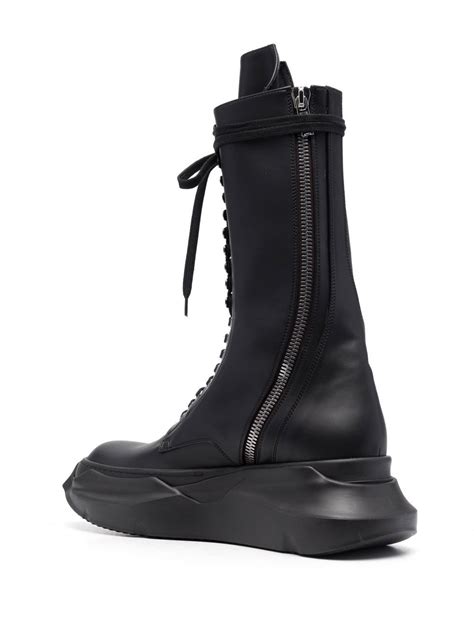 Rick Owens Drkshdw Chunky Lace Up Leather Boots Farfetch