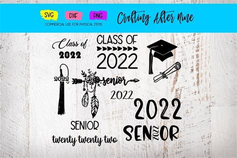 Senior 2022 Svg Graduation Bundle Diploma Graduation Cap 295934