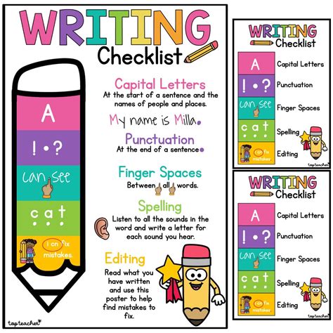 Writing Checklist Anchor Chart Elementary Writing Wri