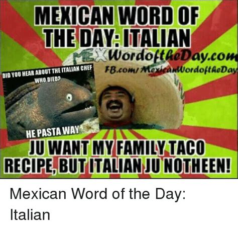 Word Italian Word Of The Day Meme