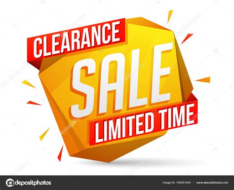 Web Banner Or Sale Poster Design With Clearance Sale For Limite Stock