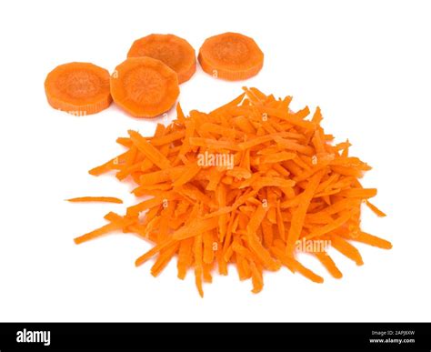 Raw Carrot Slice On White Hi Res Stock Photography And Images Alamy