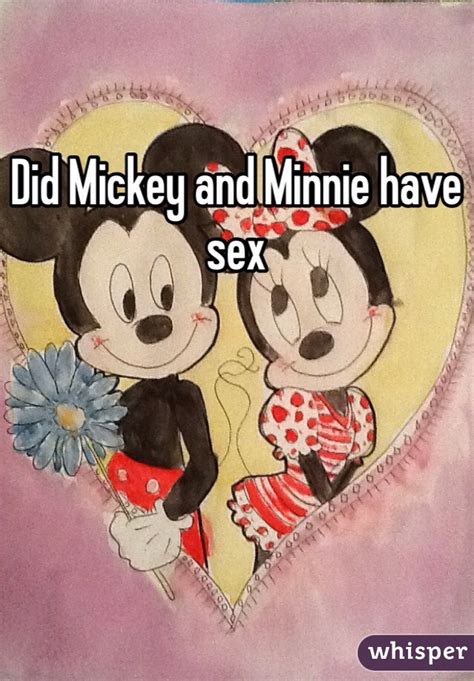 Did Mickey And Minnie Have Sex
