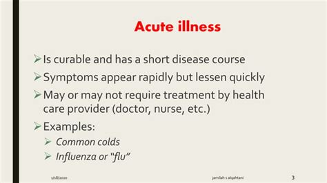 Acute And Chronic Illness