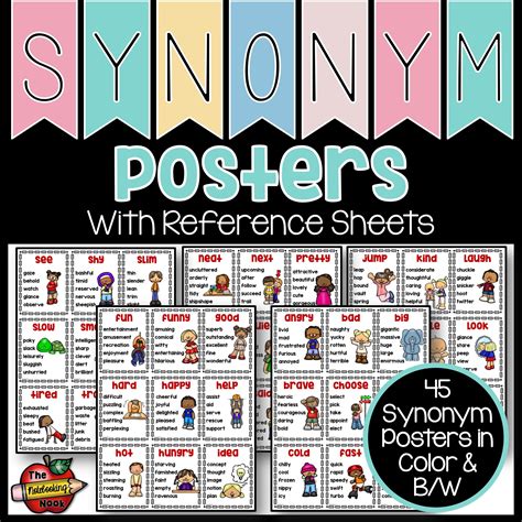 Synonym Posters Notebooking Nook
