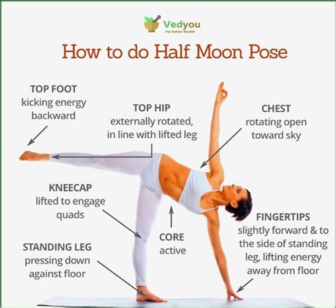 See more ideas about yoga anatomy, anatomy, leg bones. Half Moon Pose | Half moon yoga pose, Yoga poses, Half ...
