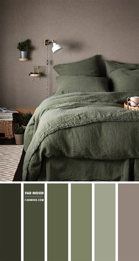 Olive Green Bedroom Color Scheme