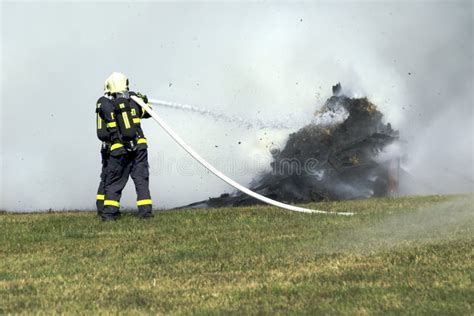 Firefighters Extinguish Fire Editorial Image Image Of Explosions