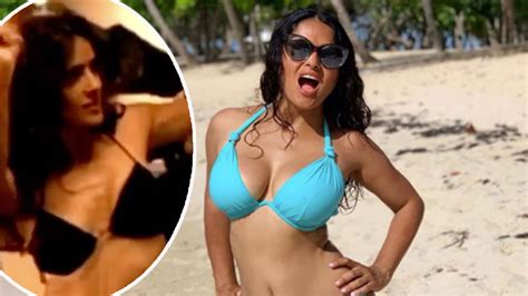 Salma Hayek Dances In Bikini Top In After The Sunset Throwback