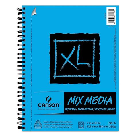 Cuaderno De Dibujo Canson Xl Mix Media Blanco 60 Hjs Office Depot