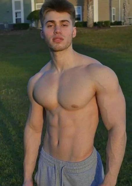 Shirtless Male Beefcake Muscular Body Fit Hunk Jock Hot Guy Photo X B Eur Picclick Fr