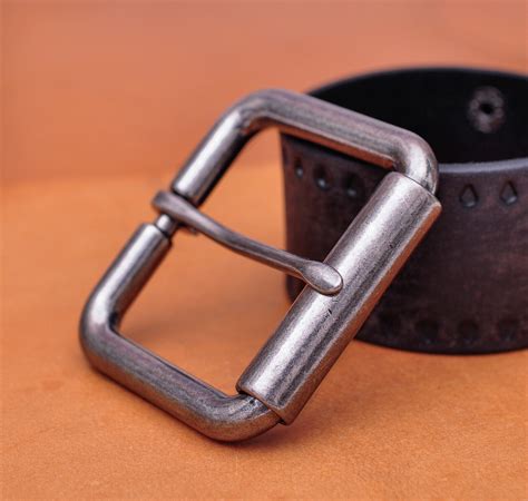 2 51mm Mens Roller Belt Buckle Heel Bar Leather Belt Buckles Antique