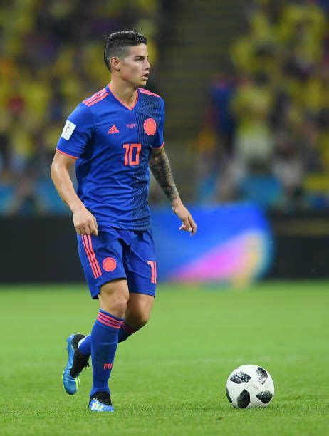 James Rodriguez Of Colombia In Action During The 2018 FIFA World Cup