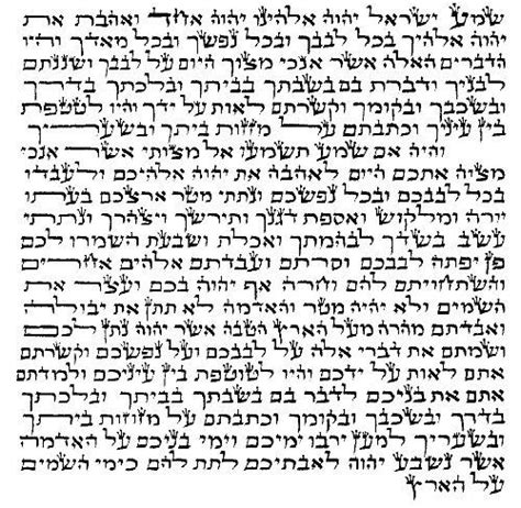 Basic Sephardic Mezuzah With Shema 12cm By World Of