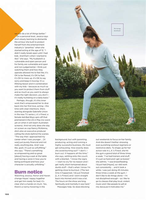 Jessica Alba In Womens Health Magazine Australia September 2019
