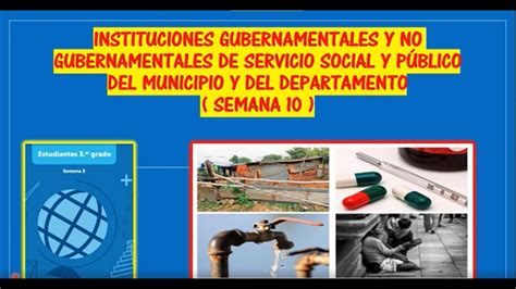 Instituciones Gubernamentales Y No Gubernamentales De Servicio Social Y