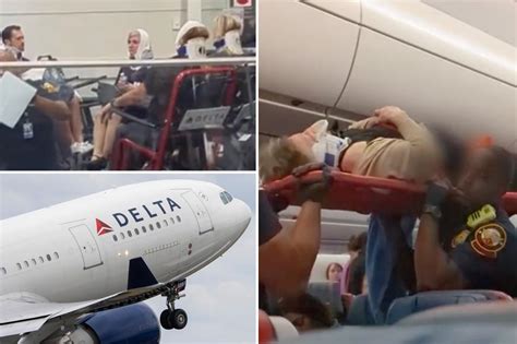 Passengers Seen Being Taken Off Delta Flight On Stretchers After