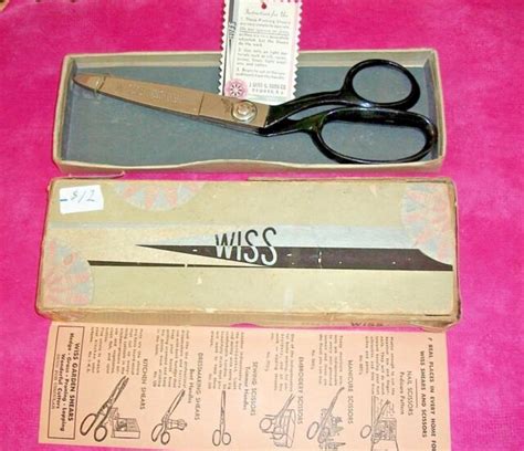 Vintage 1952 Wiss Pinking Shears Scissors Original Box And Inserts Excellent Ebay