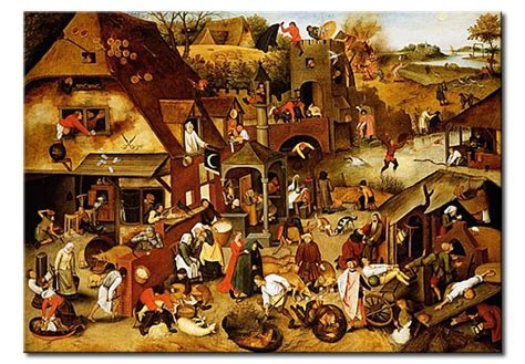 Reproduction Painting The Flemish Proverbs Pieter Brueghel The