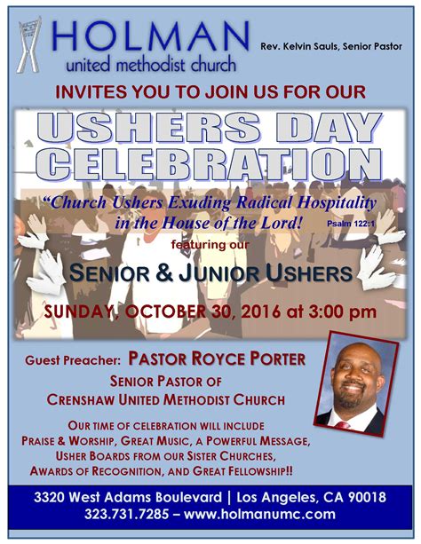 2016 Ushers Day Celebration Holman United Methodist Church