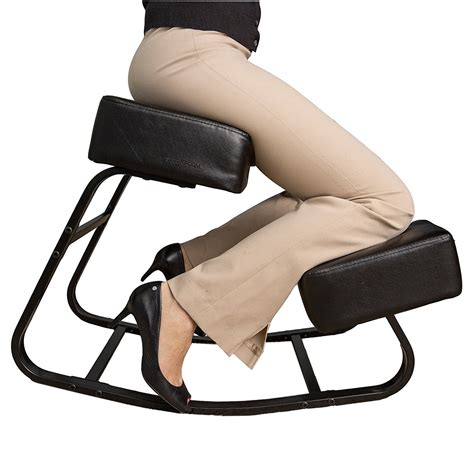sleekform ergonomic rocking balance kneeling chair with steel frame better posture kneeling