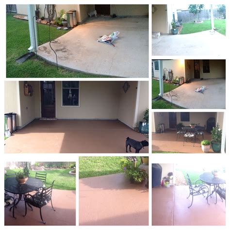 Basically, it involves sweeping, vacuuming, mopping, and scrubbing. Before and After: Painted Cement- no cleaning before Royal ...