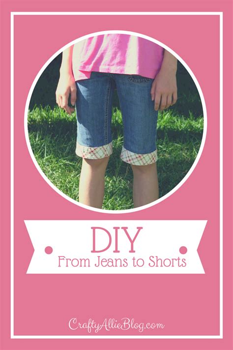 Crafty Allie Diy Jeans To Shorts Diy Jeans Upcycle Jeans Bee Crafts