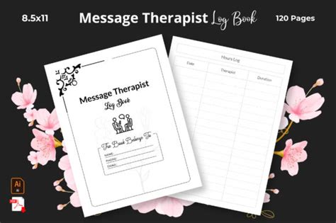 Massage Therapist Log Book Kdp Interior Graphic By Graphinize · Creative Fabrica