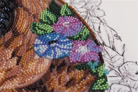 Diy Bead Embroidery Kit On Art Canvas Harmony Etsy