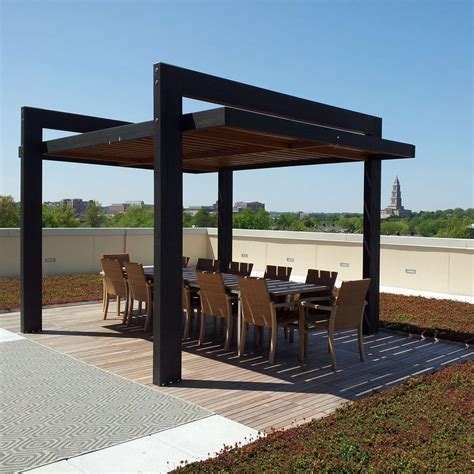 Laria Shade Structure On Rooftop Outdoor Patio Designs Outdoor Pergola