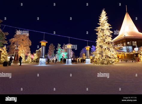 Rovaniemi Finland December 16 2016 Santa Claus Holiday Village And