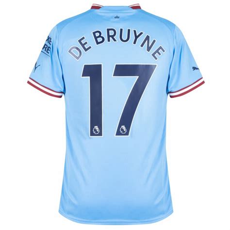 Manchester City Home Jersey 2223 With De Bruyne 17 Printing