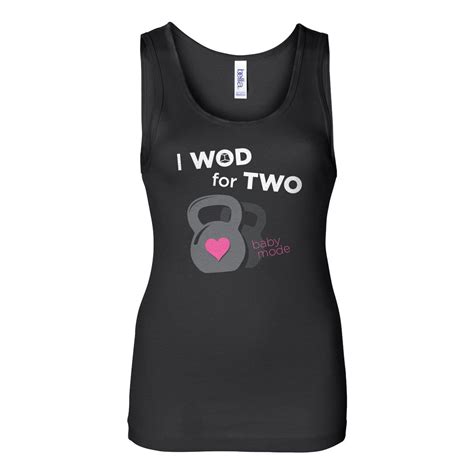 New I Wod For Two 2 Baby Mode Womens Maternity Crossfit Tank Top